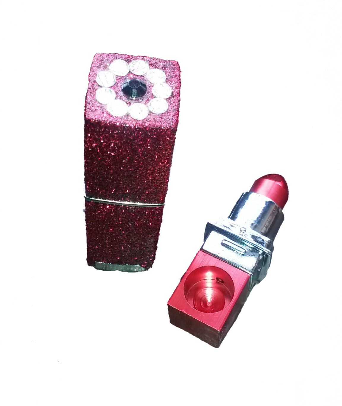 Sparkling Red Lipstick Pipe