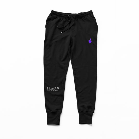Black Reflective Live & Lit Logo Sweat Pants